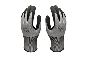 Hot Selling Hppe PU Anti-Cut Gloves for Construction Anti-Slip Cut-Resistant Protective Coated Gloves Fabrication Bulk Wholesale