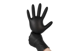 Brillink Durable Food Grade Disposable Gloves M/L/XL Black Nitrile Waterproof Oil Proof Powder Free/Latex Free Medium