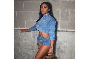 Hot Selling Stretch Shorts Denim Suit Spot New Women's New Denim Casual Coat