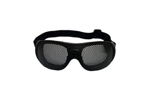Tactical Metal Mesh Cycling & Shooting Goggles Eye Protective for Hunting Paintball & Outdoor Safety Welding Soldering Supplies