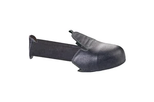 Genuine Leather Antiskid Protective Anti Smash Safety Shoes Cover for Visitors with Steel Toe Cap
