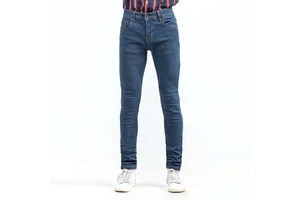 High Quality Breathable Men's Casual Jeans Customized Logo New Fashionable Straight Style Plus Size Adult Jeans