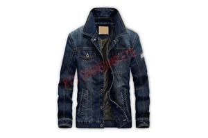 Men's Denim Jacket Modern Cut Medium Wash Regular Fit Denim Blend Fabric Button Front Lapel Neckline Durable Stitching Stylish