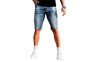 Gingtto Custom Summer Jorts Men Denim Short Slim Jeans Shorts for Men
