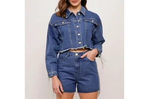 Premium Quality Customize Your Design Vintage Summer Street Fashion OEM Wholesale Comfortable Women's Denim Shorts Casual Wear