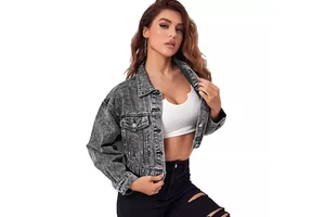 2025 Designer Denim Jackets for Women Denim Jeans Made Rough Style Winter Jeans Jackets for Sale OEM Women's Denim Jacket