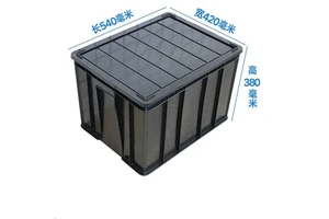 Clean Room Antistatic Container Anti Static Plastic Conductive Stackable Bins Esd Storage Box