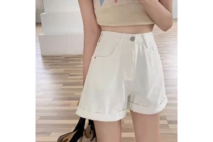 Wholesale 2022 High Quality Jeans Shorts Women's Jeans Denim Short Hot Pants Casual Woven Women's Shorts Softener High Waist
