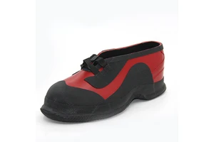Ankle Height Lace-up Design Electrical Safety Protective Footwear Rubber 20KV High Voltage Insulated Shoe Covers for Workers