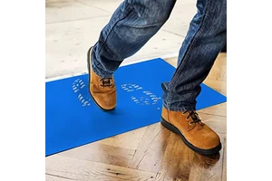 Cleanroom Sticky Mat for Dust Removal in Lab and Data Center, Gray 30pcs/Packet ESD Adhesive Floor Mat for Safety