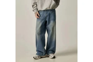 Custom plus size men jeans manufacturer big and tall denim supplier OEM private label jeans bulk production factory