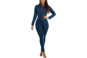 Denim suit for women's offering high fashion structure with long Top and wide leg pants Denim Suits for Women's 2026