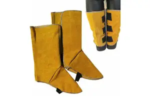 Premium Quality Heavy Duty Cowhide Leather Welding Shoe Cover All Sizes Workwear Safety Protective Wear for Sale