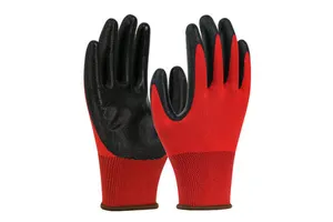 Work Gloves Men's Nitrile Palm Coated Working Safety Glove Mechanic Construction