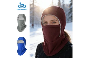 Winter Fleece-Lined Thickened Windproof Balaclava Cycling Full Face Protective Mask Unisex Face Mask for Outdoor