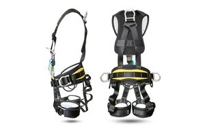 CE Certified Full Body Safety Harness 5 Points Adjustable Climbing Belt Fall Protection for Industrial Rescue Applications PPE