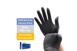 Factory Cheap Price Nitrile Powdered Gloves Disposable Food Packaging Solutions Hand Ware Nitrile Gloves Supplier