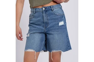 Low MOQ Loose Denim Shorts Women Baggy Regular Fit Casual Daily Wear Bulk Order Vintage Sexy Y2K Summer Streetwear Washed Lace