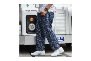 Custom Denim Baggy Hip Hop Denim Trousers Large Size 42 44 46 Plus Size Men's Jeans Straight