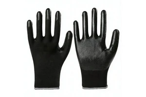 Nitrile Coated Work Safety Gloves Anti-Slip Customizable Logo CE Certified Reinforced Cuff