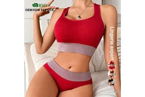 High Quality Women Bra and Underwear Seamless Sets Comfortable Breathable Female Yoga Sports Wire Free Bra and Panties Sets