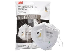 9501V+ KN95 Polypropylene 4-Layer Disposable Protective Safety Mask with Breathing Valve for Outdoor Use Dustproof Haze Fog