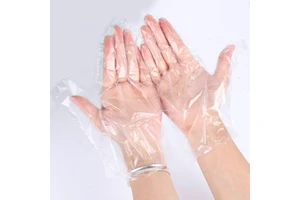 Food Grade Cheap 100 Pack Disposable Polyethylene Plastic Safety Hdpe Household Gloves in Kitchen