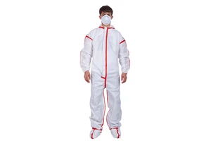 SMS Microporous for Asbestos Removal In Stock Hot Sale PP Disposable Non-woven CE Certified 95% Filter Rating Coverall