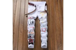 Wholesale Men's New Fashion Casual Comptable Jean Pants Slim Oversized Cargo Washed Look Sustainable Denim Trousers