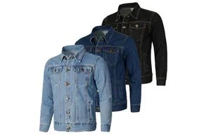 Men's Denim Jeans Jacket Cotton Coat Trucker Jacket Button Classic Western Winter Jackets