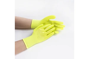 PPE OEM Manufacturer Labor Protection Luvas Gans Wear Resistant Anti Skid Work Industrial Anti Oil PVC Coated Safety Work Gloves