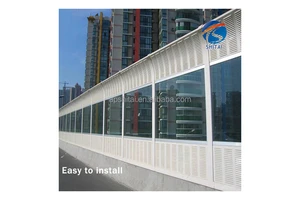 High Strength Anti Noise Wall Durable Metal Sound Barrier Blocking Acoustic Noise Barrier Sheet Panel For Highway