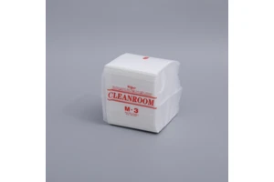 250mmX250mm 1/4 Fold Multi-purpose Cleanroom 100% Polyester Nonwoven Lint Free Dustless ESD Industrial Clean Bemcot M3 Wipes