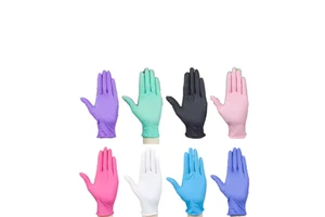 Low Price Nitrile Gloves Mechanic and Industrial Food Safe Disposable Safety Gloves in 100 Piece Boxes