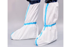 Disposable High-Top Shoe Cover Strips Breathable Membrane Non-Woven Fabric Waterproof Oil-Proof Dust-Proof Safety Products