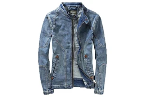Casual Jacket Men Simple Man Stylish Denim Jacket Jeans Denim Jackets for Men Direct Factory Made Custom Logo Printing