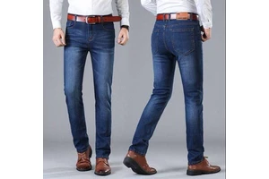 Wholesale High Quality Version Plus Size Casual Summer Straight Mens Jeans for Daily and Work Use