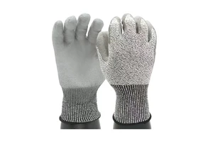 Anti-cutting Industrial Labor Protection Gloves Abrasion-Resistant PU Gloves