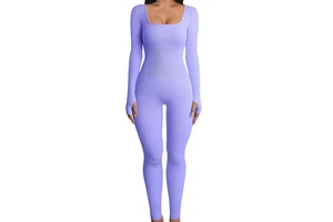 Slim-fit Hip Lift Yoga Jumpsuit Long-sleeved Seamless Shapewear Sports Jumpsuit