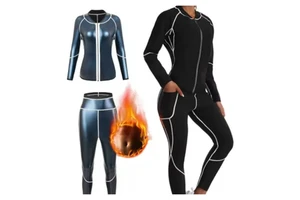 High Quality Sweat Sauna Suits Women Workout Sweat Pants Duty Sauna Suits For Fitness And Weight Loss