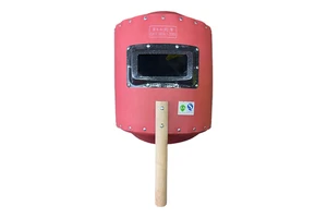 Metal Frame Waterproof Welding Hand Shield - Heavy Duty Industrial Face Mask with Heat Resistant Shield for Welder