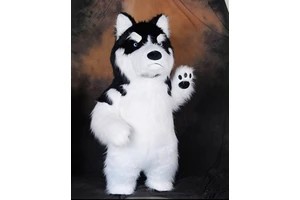 Inflatable Dog Mascot Costume Family Movie Cartoon Character Suit Holiday Parade Halloween Commercial Business Promotion Outfit