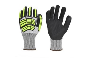 ULTAC Wholesale Safety Gloves Abrasion Resistant Anti-Impact Anti-Chemical Anti-Slip CE EN388 Protective Work Gloves Nylon