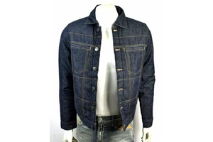 2023 Men's Stylish Denim Jeans Jacket Custom Made Black Color Jeans Jacket For Men High Quality
