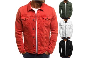 Private Label Spring and Autumn Clothes Men Jacket Outwear Slim Fashion Jeans Jacket for Men