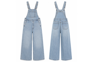 Custom Printed Design Women's Clothing Jeans Jumpsuit One Piece Loose Fit Full Length Summer Cotton Denim Overalls Jumpsuit