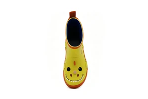 Unisex Toddler 3D Dinosaur Rubber Rain Boots Soft Lining Waterproof Anti Slip Kids Wellies Lightweight Rain Shoes For Rainy Days