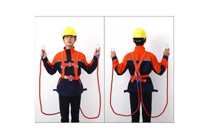 Half Body Fall Protection Safety Belt Harness with Hook Type Fall Prevention Gear Hardware Product