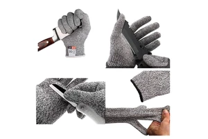 CE EN388 HPPE Anti-Cut Gloves Level 5 Heat-Resistant Puncture-Resistant Tear-Resistant Kitchen Knife Blade Proof Safety