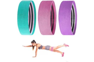 Top Trending Products Anti Slip 3 Pack Glute Squat Training Fabric Rubber Adults Gymnastics Power Hip Resistance Bands